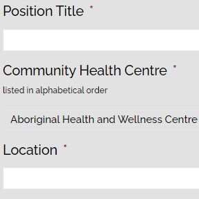 Fill out the job posting form.