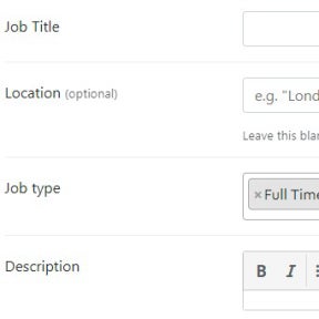 Enter your job details.