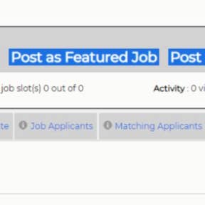 Click on "Post as Featured Job."