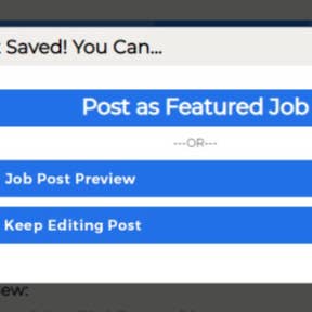 Preview or edit your job posting.