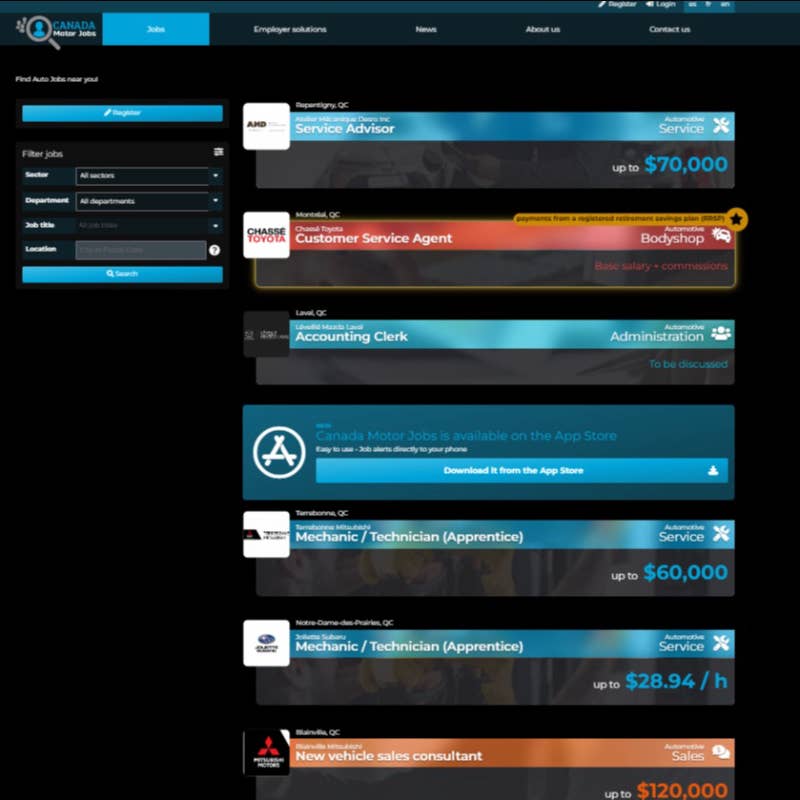 Canada Motor Jobs