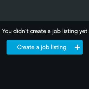 Select "Create a job listing."