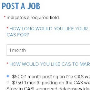 Choose your posting package.