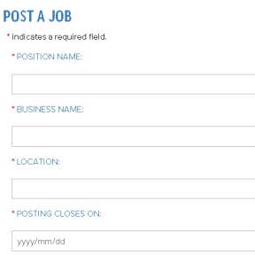 Fill in your job description