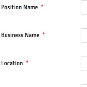 Fill out the job posting form.