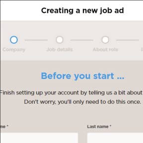 Create a job ad draft.