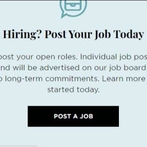 Click on "POST A JOB."