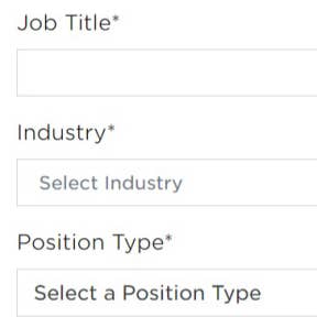 Create your job post.