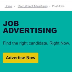 Select "Advertise Now."