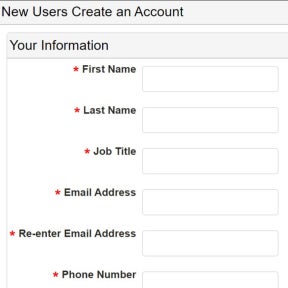 Create your account.