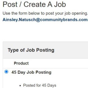 Create your job post.