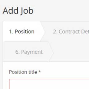 Create your job post.