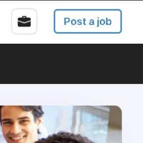 Select "Post a job" on the home page.