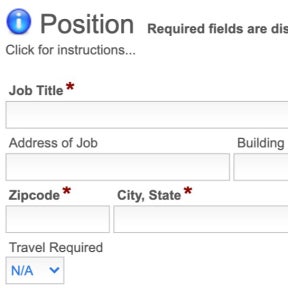 Create your job post.