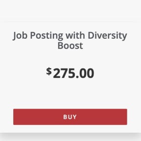 Select a job posting plan.
