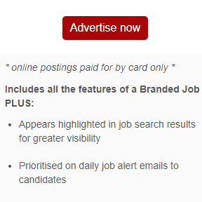 Select a job posting package.