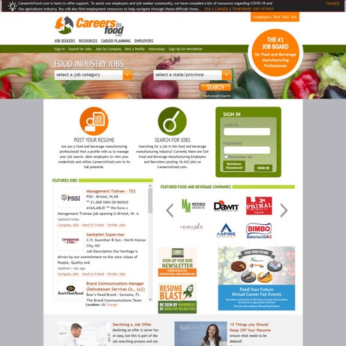 How to Post a Job on CareersInFood.com: