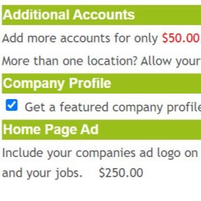 Add additional services.