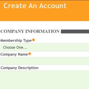Create your account.