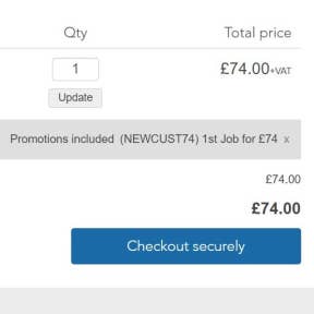 Review your order and proceed to checkout.