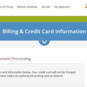Enter your billing information.