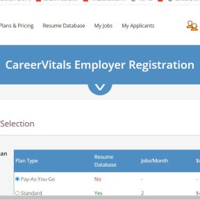 Register an account with CareerVitals.
