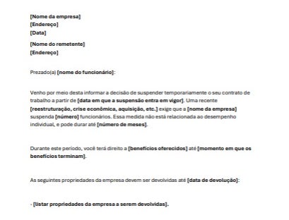 Carta de layoff