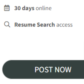 Select a job posting plan.