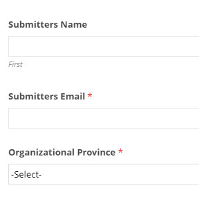 Add your personal information.