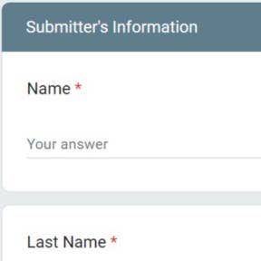 Add your personal information.