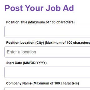 Create your job post.