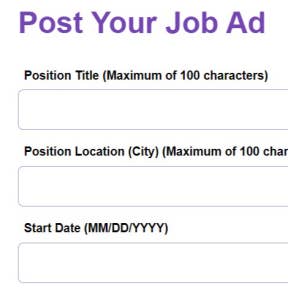 Create your job post.