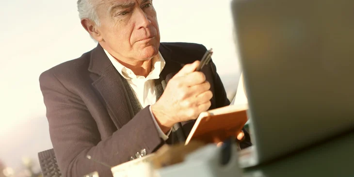 A CEO reviewing the day's agenda.
