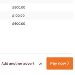 Complete the payment and post your job ad.