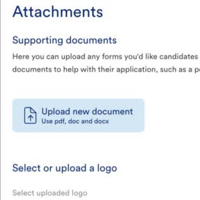Add supporting documents.