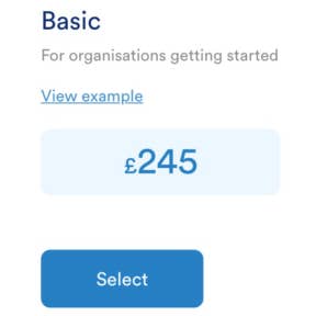 Select a job posting package.