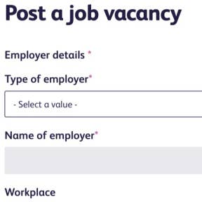 Create your job post.