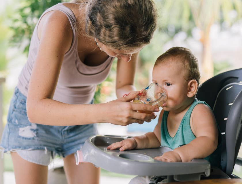 Child care provider and a child