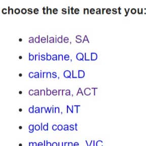Select a city.