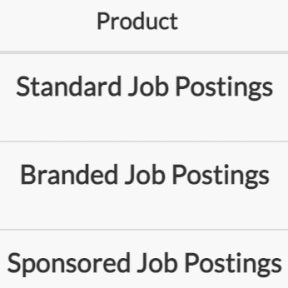 Choose a job posting package.