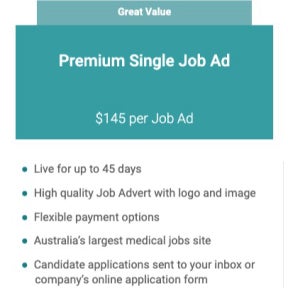 Choose a job posting package.