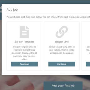 Choose a job type.
