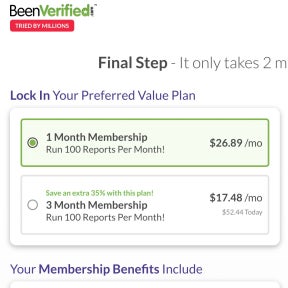 Choose a membership option.