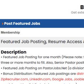 Choose the job posting option you prefer.