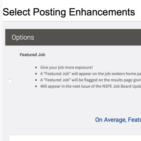 Choose a posting enhancement (optional).