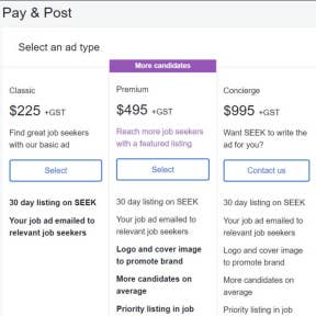 Choose a pricing package.