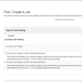 Add your job details.