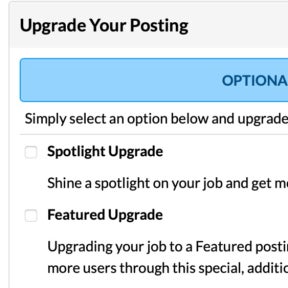 Choose an upgrade.