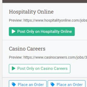 Choose where to post your job ad.