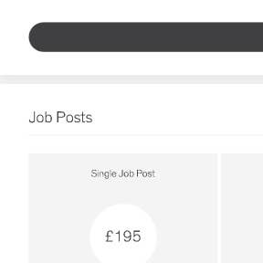 Choose your job posting package.